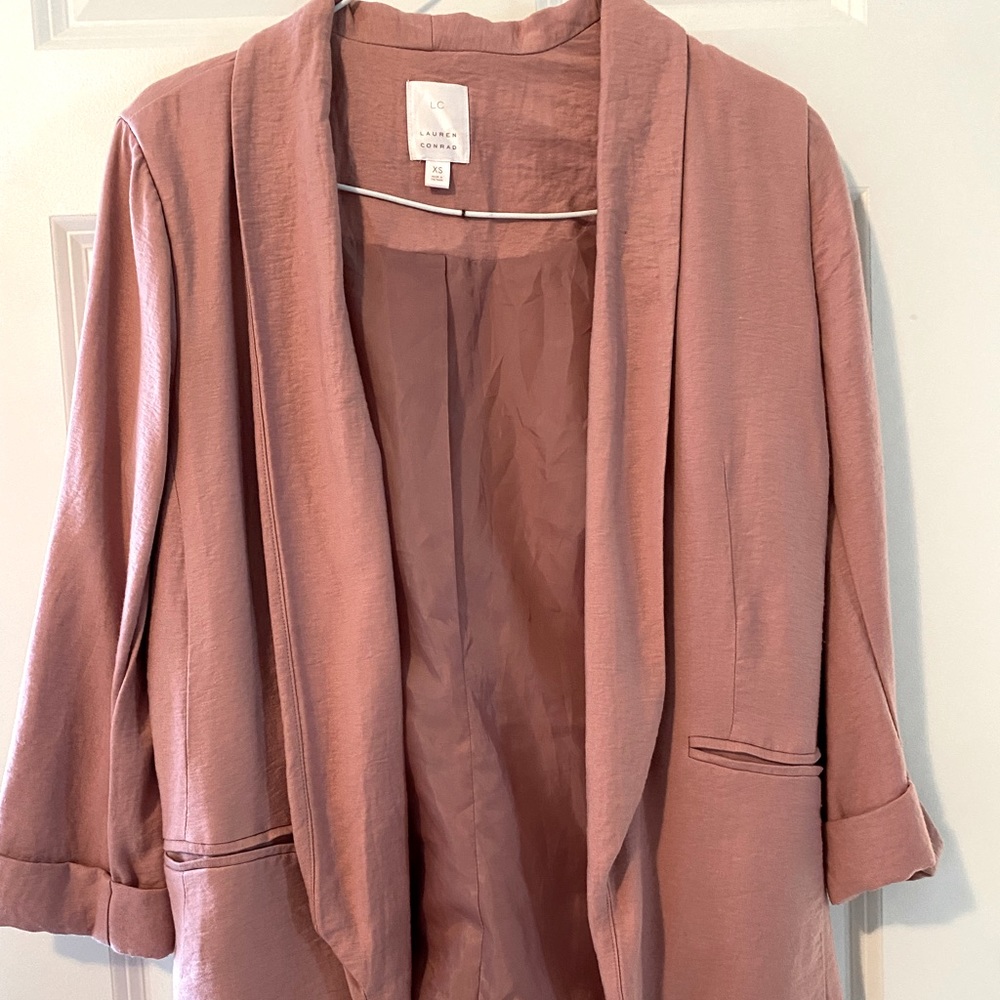 LC mauve pink Blazer 3/4 sleeve